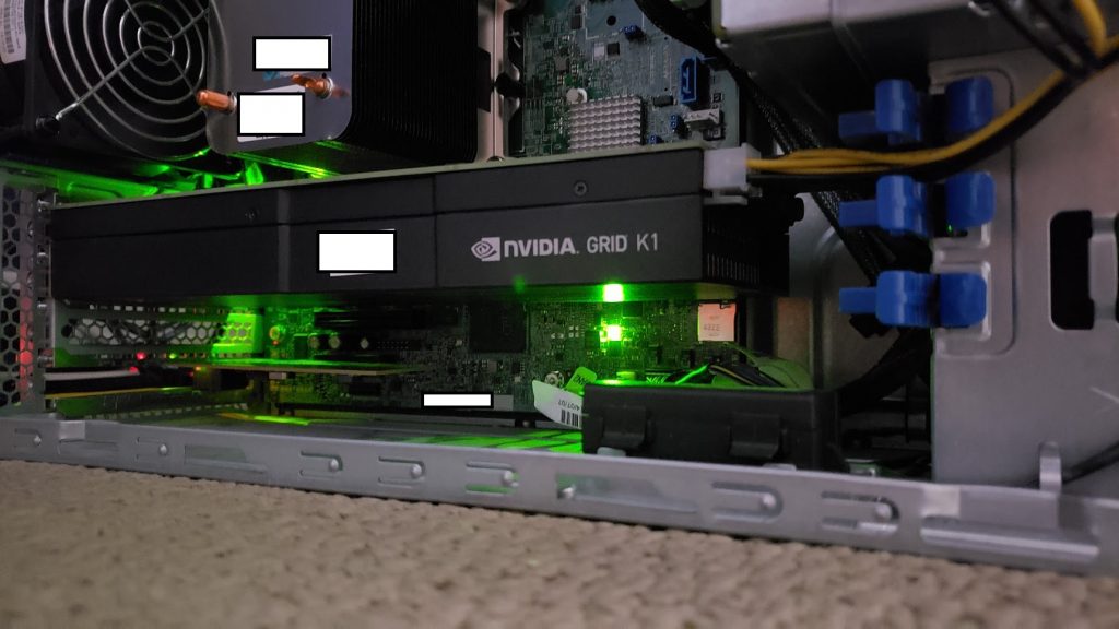 Nvidia GRID K1 in an HPE ML310e Gen8 v2 